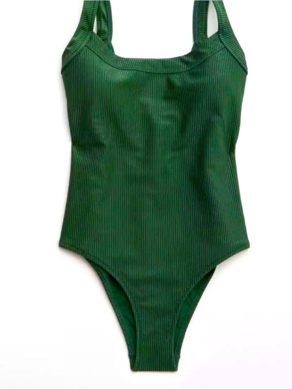 aerie Emerald Green Ribbed One-Piece Swim Size Small